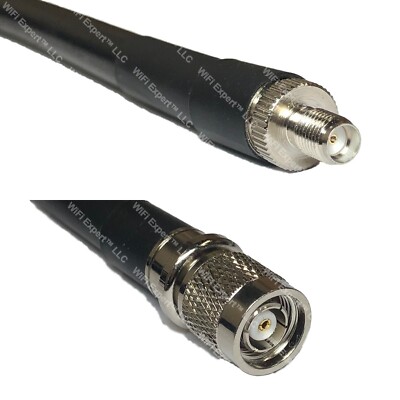 LMR400 SMA FEMALE to RP-TNC MALE Coaxial RF Cable USA-Ship Lot