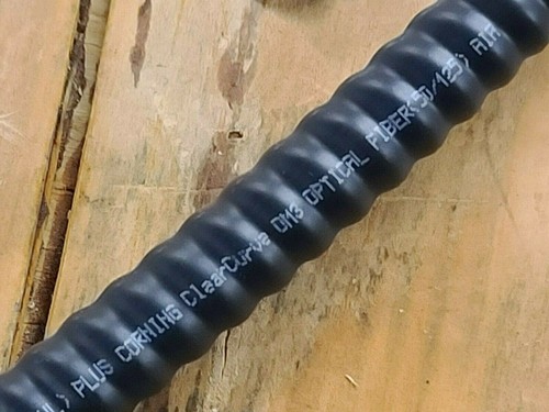 TLC 12-Fiber MultiMode OM3 OFCP Indoor/Outdoor PVC+AL Armored Optic Cable /25ft - Picture 2 of 12
