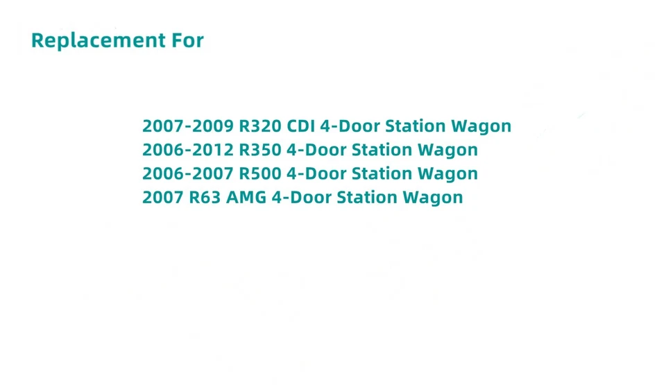 Back Window Glass For Mercedes Benz R320CDI R350 R500 R63 4 Door Station Wagon Foto 3 de 4