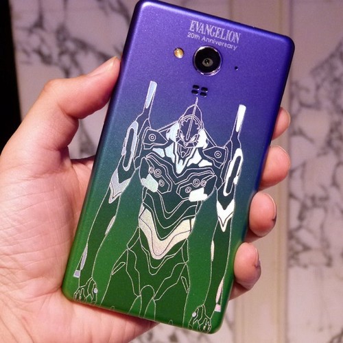 SHARP SH-M02-EVA20 EVANGELION LIMITED EDITION ANDROID SMARTPHONE UNLOCKED JAPAN - Picture 10 of 11