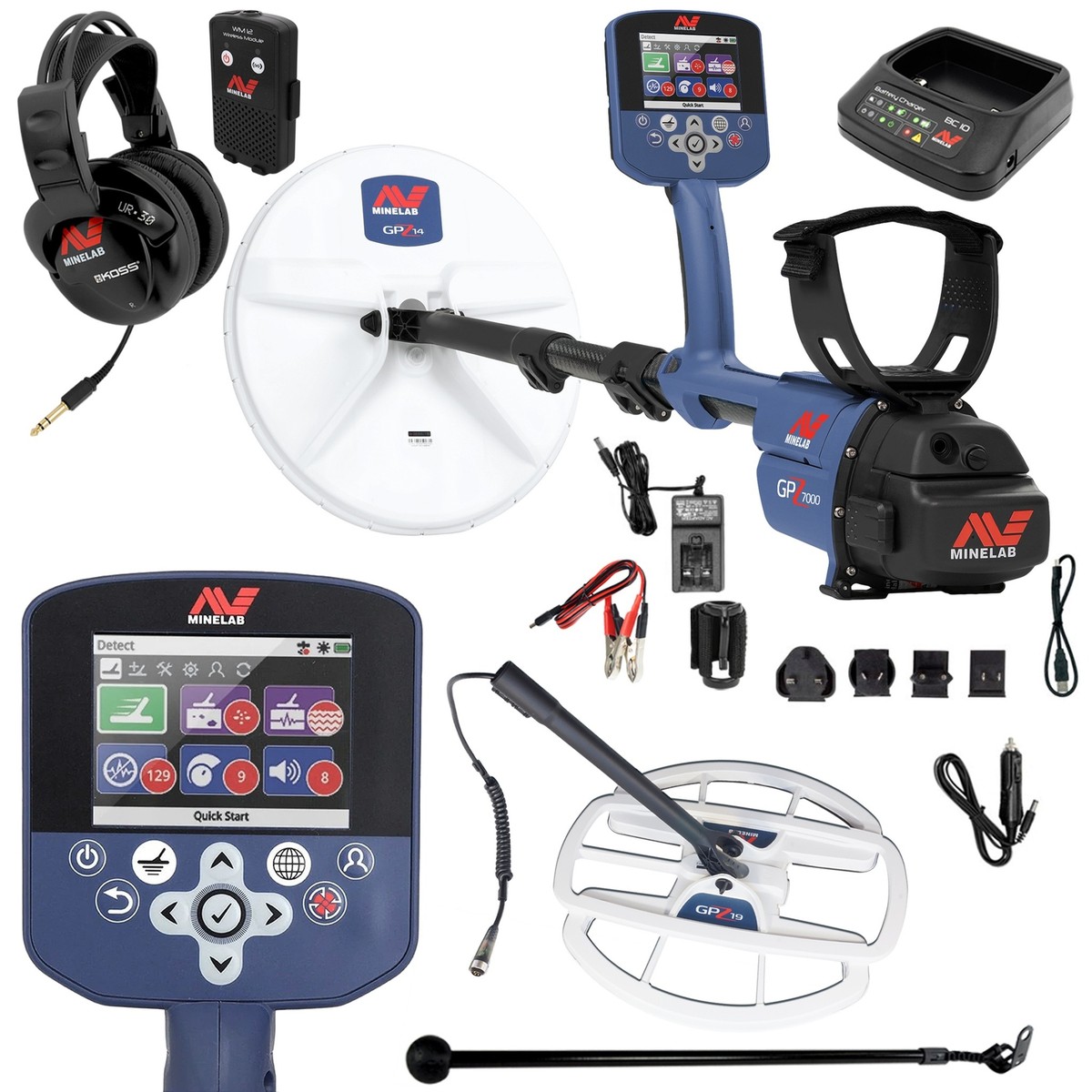 Minelab GPZ 7000 All Terrain Gold Metal Detector with GPZ 19