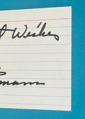JIM RATHMAN ~ Autographed/Signed Index Card ~ 1960 Indy 500 Winner ~ No COA - Picture 5 of 5
