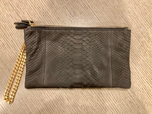 Auténtico Bolso sin asas interior Zagliani Clelia Rubb Python negro/cuero de becerro rojo Foto 2 de 4