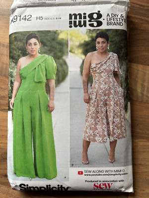 SENT TRACKED SIMPLICITY Schnittmuster K9142 Jumpsuit US 6 - 14 UNBENUTZT (nf2)