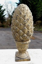 Pineapple pillar cap stone home or garden decorative ornament 47cm/18.5"