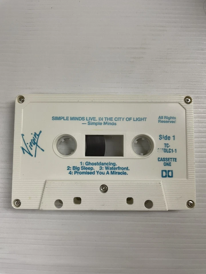 Simple Minds Live In The City Of Lights Music Cassette Tape SMDCX 1 Virgin 1987 - Image 4 of 4