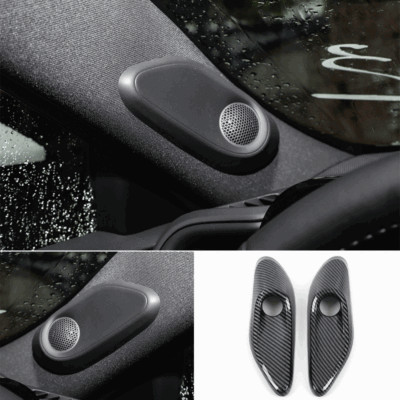 For Toyota Crown 2023-2025 Carbon Fiber A-Pillar horn Speaker Overlay Cover Trim
