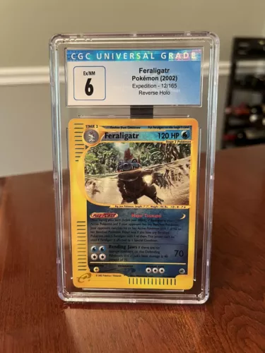 Pokemon Feraligatr 2002 Reverse Holo CGC Graded 6 Ex/NM
