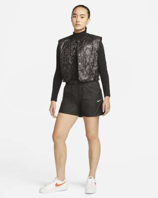 ★Nike★ Sportswear Essentials Repel Mid-Rise Shorts W Black NWT Nike Women's Sportswear Essential Repel Mid Rise Shorts