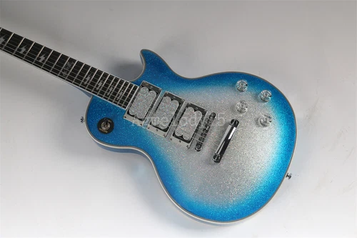 Custom Shop Silver Burst Ace Frehley Electric Guitar HHH Pickups 6 Strings