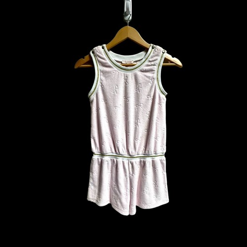 Lili Gaufrette Girls Sleeveless Romper Pink SZ 12 Fun Easy 1-piece Pre-owned