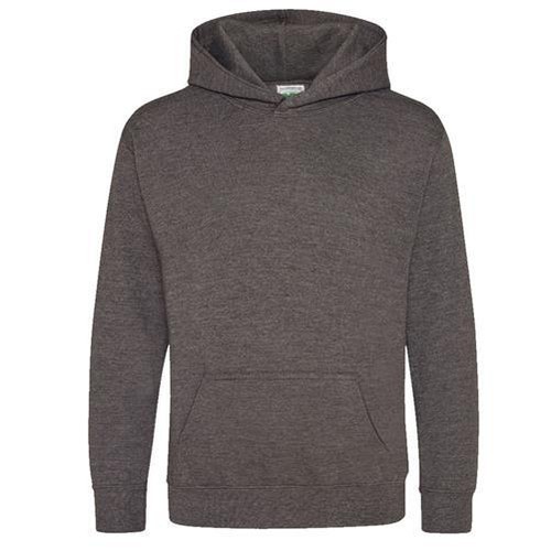 AWDis Boys Girls Hoodies - Plain Casual Hooded Fleece Sweatshirt Jumper Top Warm - Picture 16 of 36