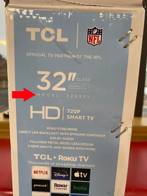 TCL 32S321 32S305 32S325 32S327 32S331 Stand Legs With Screws - Foto 12