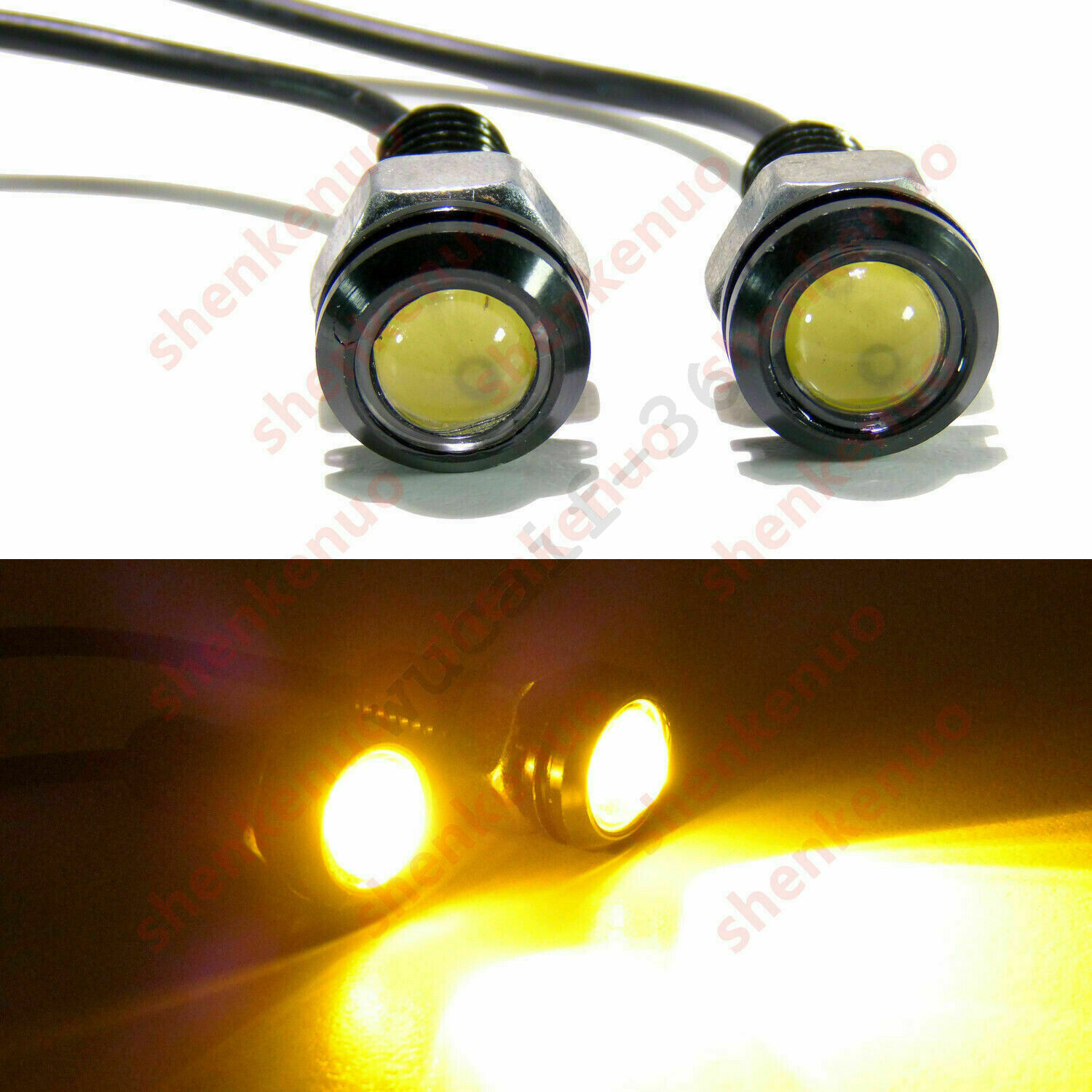 AMBER LED Turn Signal Lights for Jeep Wrangler Tube Fenders YJ CJ JK TJ