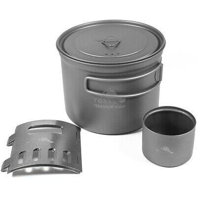 TOAKS Titanium Alcohol Stove and 900ml Pot Cook System CS-04 TOAKS Titanium Alcohol Stove and 900ml Pot Cook System CS-04
