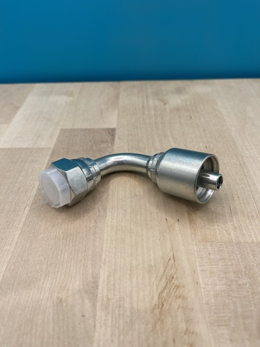 6 Parker Style 13943-10-8 Hydraulic Hose Crimp Fittings 1/2” Hose X 5/8” FJIC 90 - Picture 4 of 4