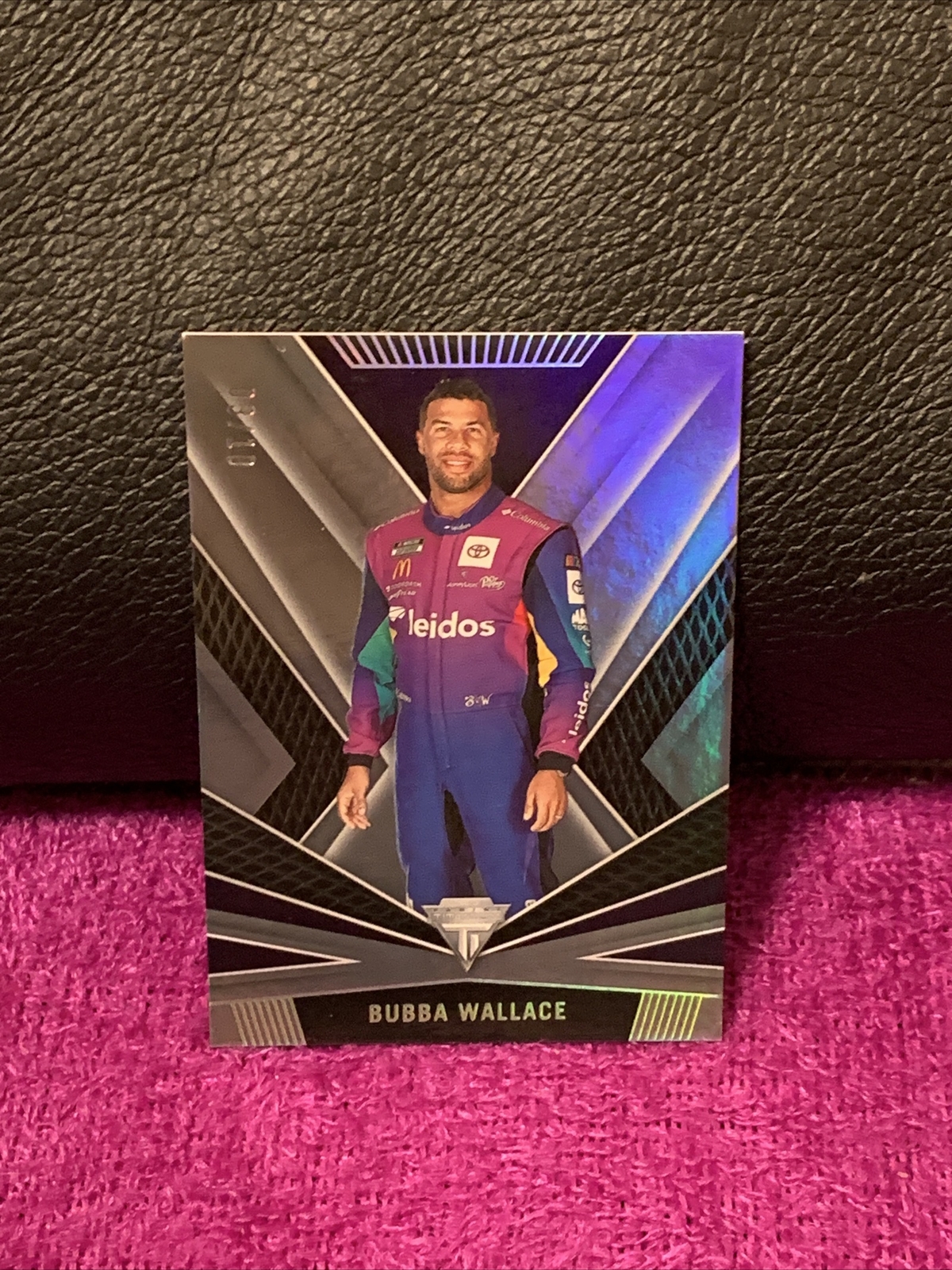 2023 PANINI CHRONICLES TITANIUM RACING BUBBA WALLACE #8 SILVER HOLO SSP# 3/10