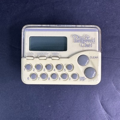 PAMPERED CHEF Digital Clock Timer With Magnetic Clip #1900