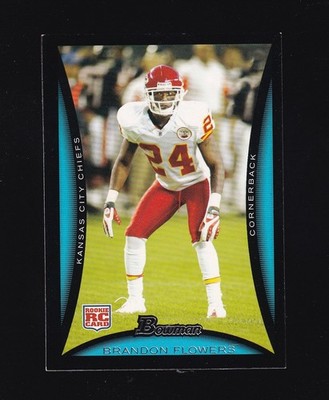 2008 Bowman Brandon Flowers Rookie #115 Kansas City Chiefs