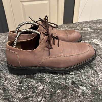 Johnston & Murphy Leather Brown Oxford  Shoes  10M Z1 Really Nice Condition