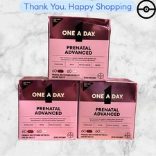 3PACK ONE A DAY PRENATAL ADVANCED MULTIVITAMIN 60 SOFTENS  60 TABLETS EXP 02/27
