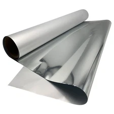 24in x 328ft DTF Silver Foil Film Roll Cold Peel DTF Film Silver