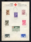 Belgium  1939 stamps on sheet Mi#497-504 FDC CV=39$