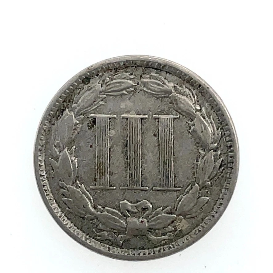 1881 Nickel Three Cent Piece XF-AU 3c U.S Coin - Image 4 of 4