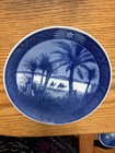 In The Desert Royal Copenhagen Porcelain Plate Denmark 1972 Blue White — photo 1