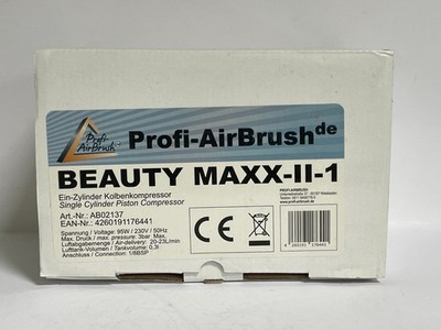 Modellbau Profi-Airbrush Ein-Zylinder Kolbenkompressor BEAUTY MAXX-II-1