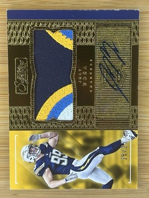 GOLD BOOKEND 25/25- Joey Bosa 2016 Signature Series GAME USED SICK PATCH AUTO RC