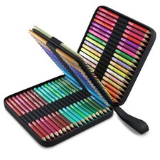 72 Matite Colorate Professionali con Custodia Pastelli Colorati Set di 72 Colori