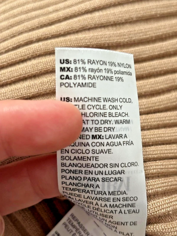 Caramel WHBM LS Rib CARDIGAN for woman size xl - Image 4 of 4