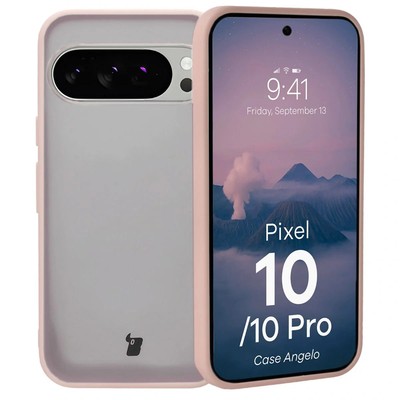 Handyhülle für Pixel 10 / 10 Pro Bizon Case Cover Etui Semitransparent/Rosa