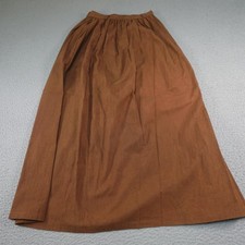 Vintage Western Skirt Womens 3/4 Brown Peasant Prairie Boho Cowgirl Circle T 90s