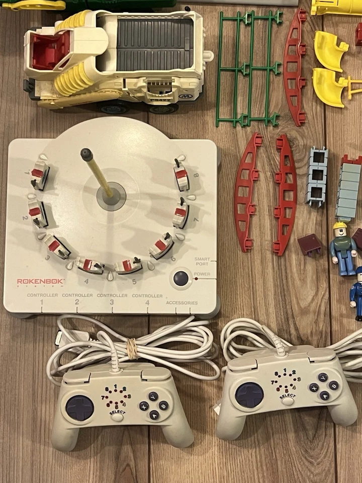 Rokenbok Action Factory Deluxe Starter Set Tested Working 2 Controllers Vintage - Image 3 of 4