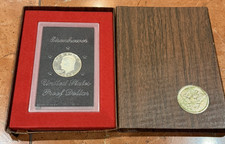 EISENHOWER IKE US MINT PROOF DOLLAR 1972 S 40% SILVER BROWN BOX UNCIRCULATED