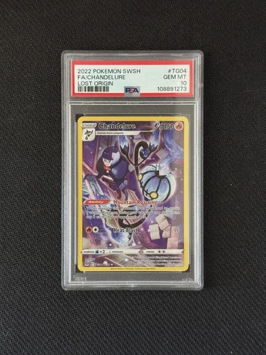 Chandelure TG04/TG30 Swsh11: Lost Origin Trainer Gallery Holo PSA 10