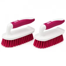 2 Pack Multi Purpose Scrub Brush Household Cleaning Kitchen Bath Sink Pots Pans