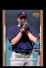 Signed Baseball Card Auto Glen Perkins 2007 Upper Deck First Edition #27 Twins