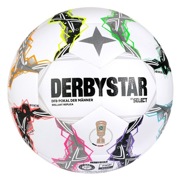 Derbystar Dfb-Pokal Brillant FußBall Weiß Schwarz GrößE 5-image