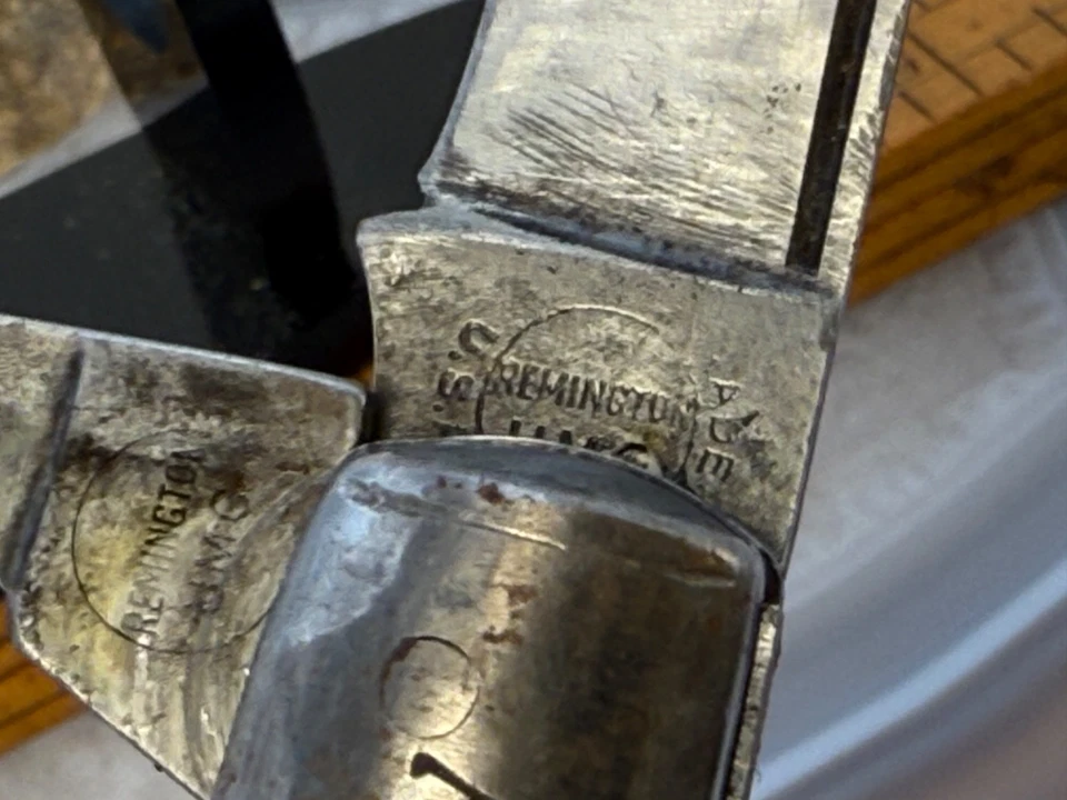 De colección Remington UMC EE. UU. R43 2 hojas Barlow con asas de hueso--2541,25 Foto 3 de 4