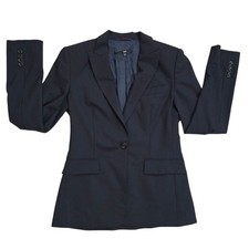 Hugo Boss Navy Virgin Wool Women's Blazer 6