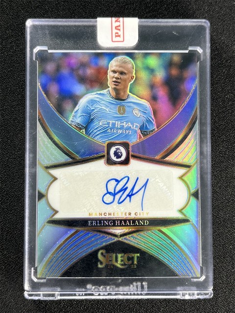 2024-25 Panini Select Premier League Erling Haaland #SS-EH Auto Silver Prizm