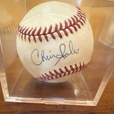 Chris Sabo Autographed Rawlings Official National League Baseball