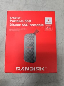 SANDISK - 2TB External USB 3.2 Gen 2 Type C Portable SSD - Gray