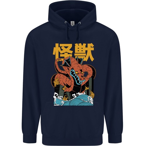 Kaiju Dragon King Ghidorah Japanese Monster Childrens Kids Hoodie - Picture 2 of 39