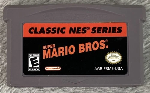 Super Mario Bros Classic NES Series Nintendo Game Boy Advance GBA Authentic Test