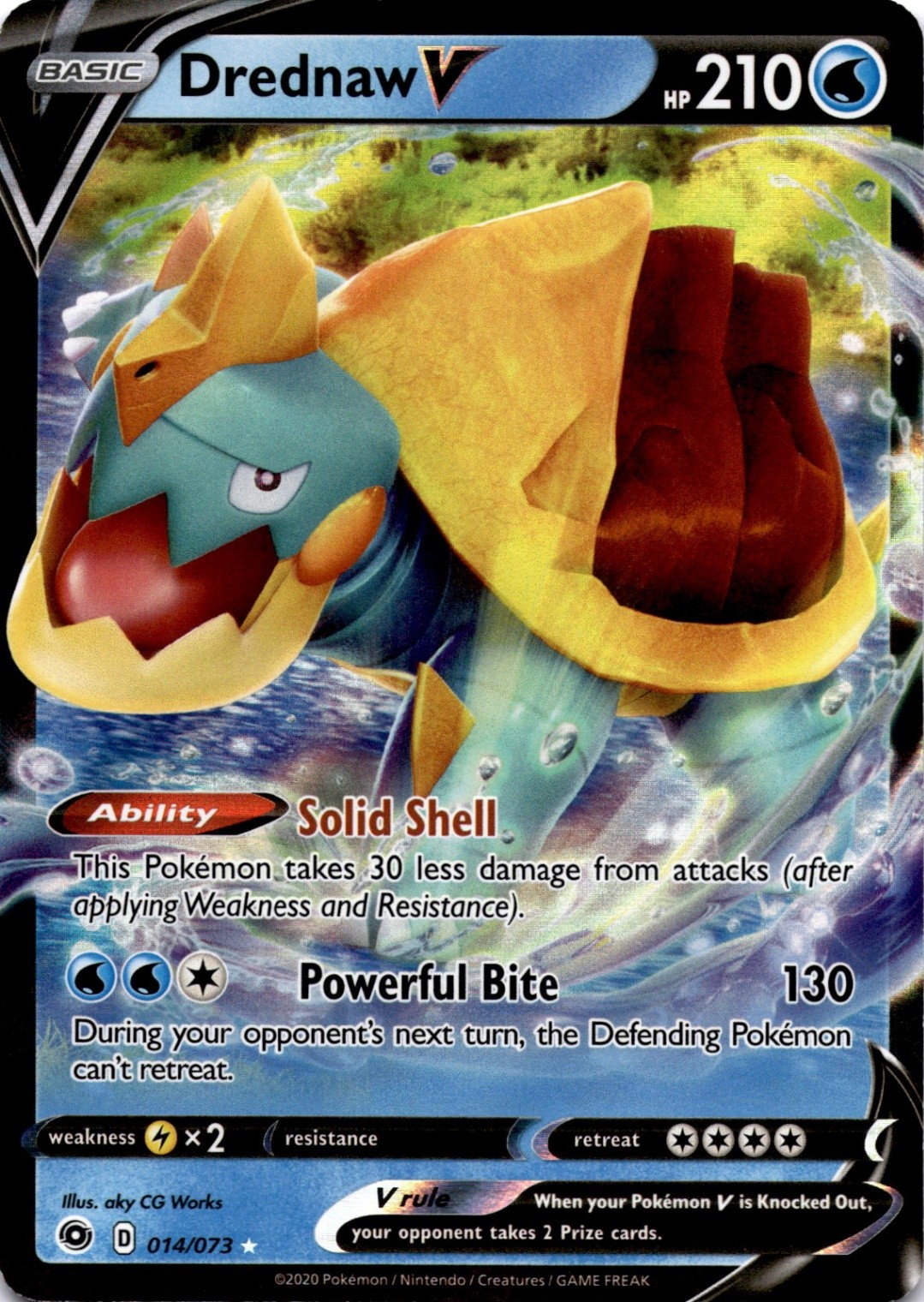 Drednaw V (14/73) Ultra Rare Champion's Path NM Pokemon TCG