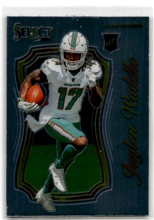 2021 Panini Select #SCR-13 Jaylen Waddle Select Certified Rookies Miami Dolphins